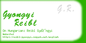 gyongyi reibl business card